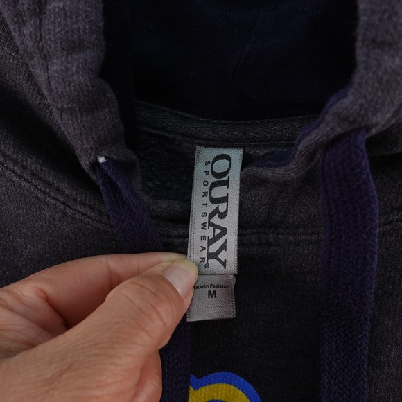 Vintage UCLA Bruins Y2K Boxy Hoodie Sweatshirt Mens Size M NCAA Ivy League - Picture 3 of 7